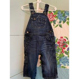 OshKosh Denim Vestbak Overalls Baby Size 12 Months